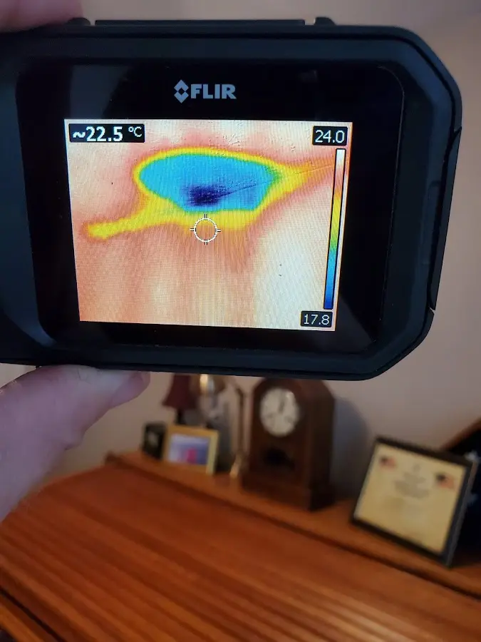Thermal imaging inspection for water damage in Belchertown